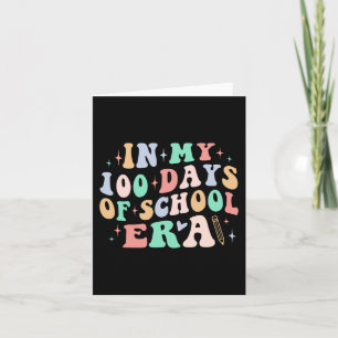 Carte Jour De L'École Enseignant Enfant Dans Mes 100 Jou