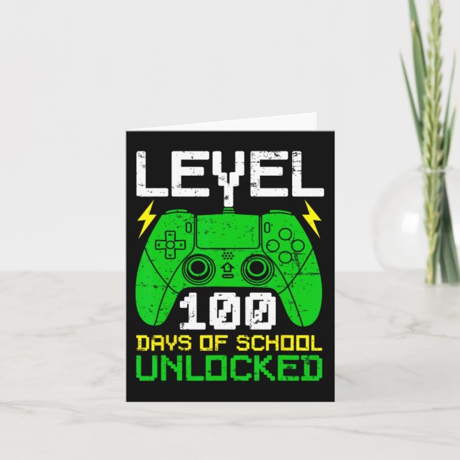 Carte Jour De L'École Garçons Filles Enfants 100 Jours D (Devant)
