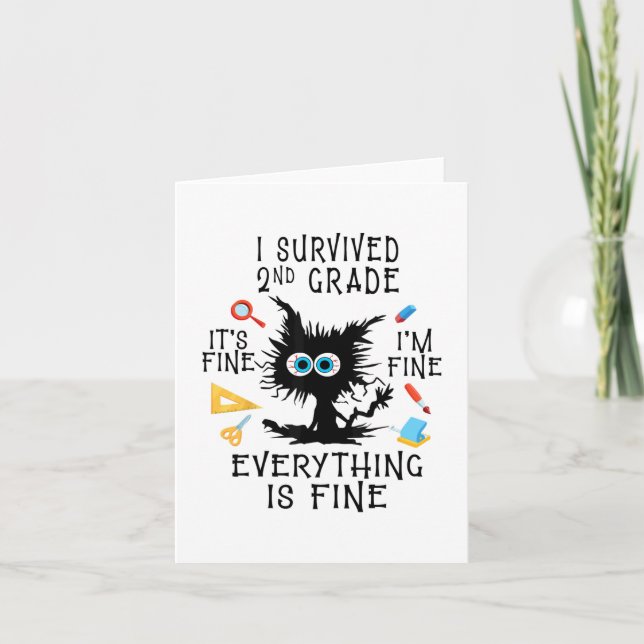 Carte Jour De L'Étudiant De L'École I Survived 2E Gr (Devant)