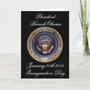Carte Jour de l'investiture du président Barack Obama