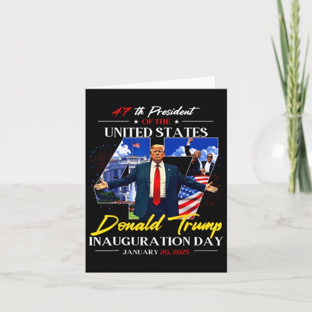 Carte Jour de l'investiture du président Donald Trump 20 (Devant)