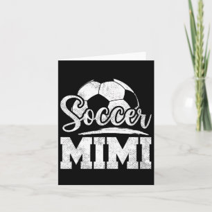 Carte Jour de match de foot Mimi joueuse de foot Fête de