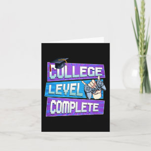 Carte Jour De Niveau Collège Terminé Diplôme Garçons Lui
