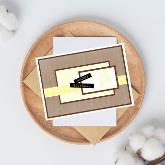 Carte Jour de Rustic Floral