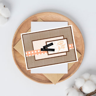 Carte Jour de Rustic Floral