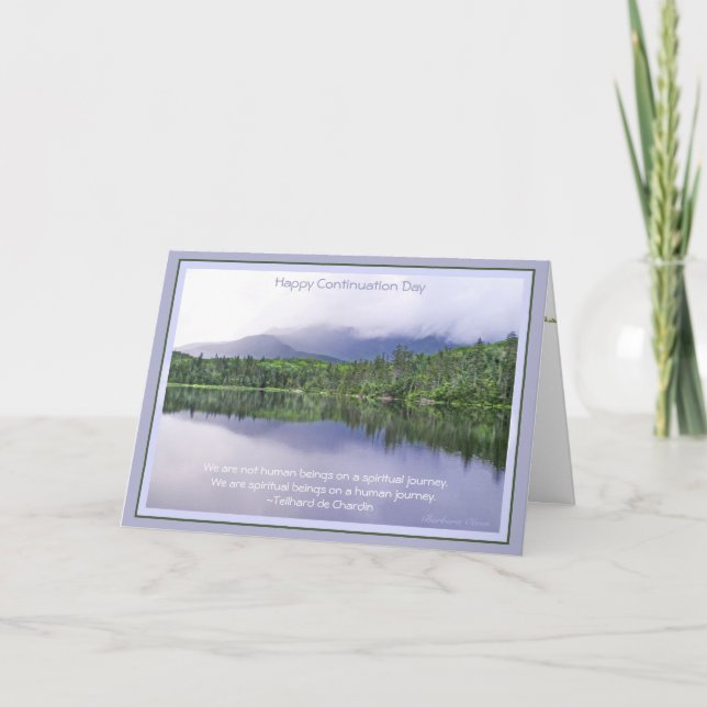 Carte Jour de suite heureux : Célébration du voyage de (Devant)