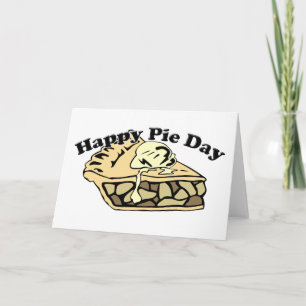 Carte Jour de tarte heureuse - tarte à la pomme