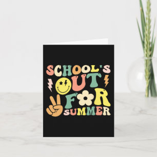 Carte Jour d'école Groovy Les écoles sont fermées pour l