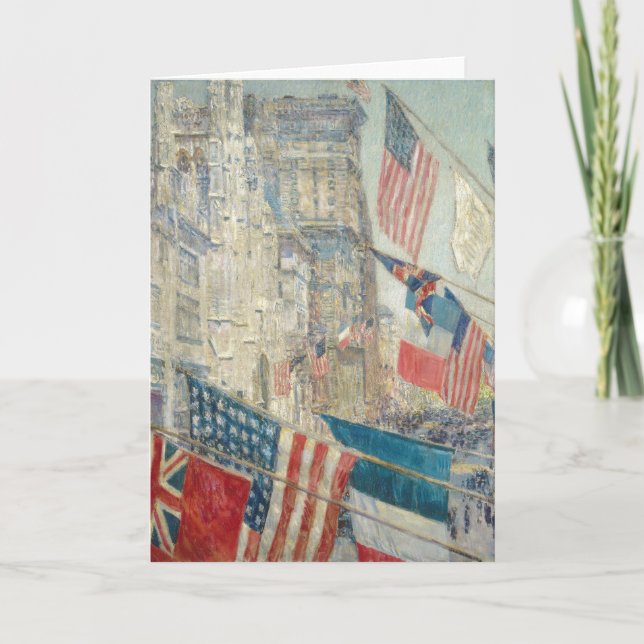 Carte Jour des Alliés | Childe Hassam (Devant)