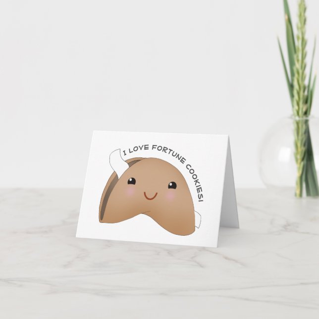 Carte Jour des biscuits de Kawaii Fortune (Devant)