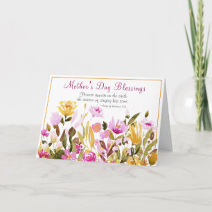 Carte Jour des Mères Inspirationnel Jardin Bible