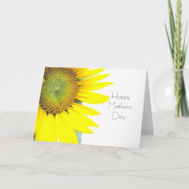 Carte Jour des mères joyeuses du tournesol