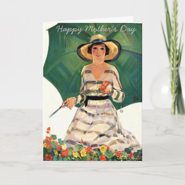 Carte Jour des mères joyeuses Floral Gardener (Devant)