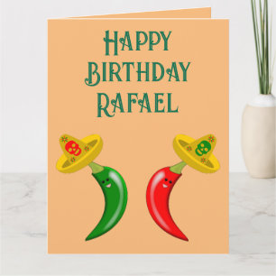 Carte Jour des Morts Mexicains Chilis Personnalisé Anniv