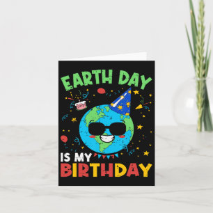 Carte Jour des terres Est Mon Anniversaire Amusant Envir