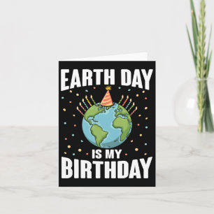 Carte Jour des terres Est Mon Anniversaire Science De l'