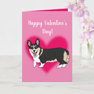 Carte Jour des Valentines Corgi