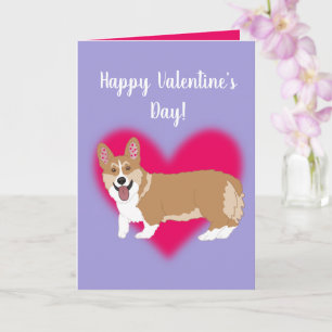 Carte Jour des Valentines Corgi