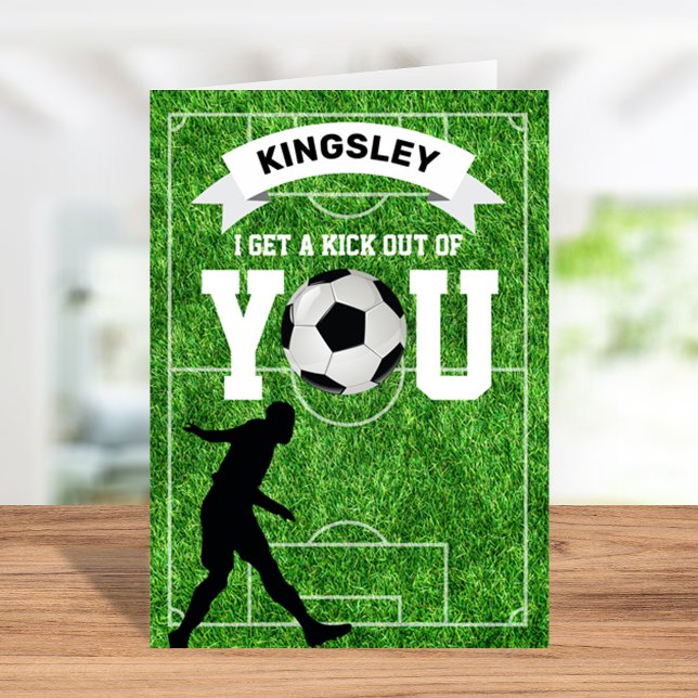 Carte Jour des Valentines de football de football (Créateur téléchargé)