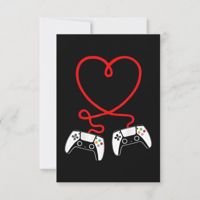 Carte Jour des Valentines du Vidéo Gamer (Devant)