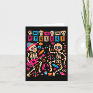 Carte Jour Dia De Los Muertos De La Skeleto Mexicaine Mo