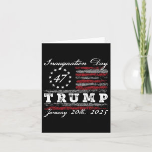 Carte Jour d'investiture du président Donald Trump 2025 