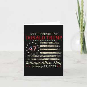 Carte Jour d'investiture du président Donald Trump 2025 