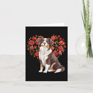 Carte Jour du berger australien Valentines Aussie Lover 