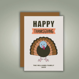 Carte Jour du bon thanksgiving Turquie Gratuit vacances