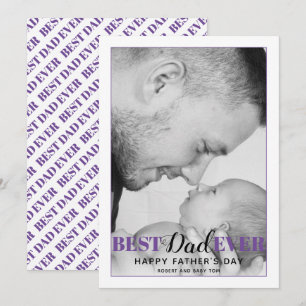 Carte Jour du Meilleur Père Purple