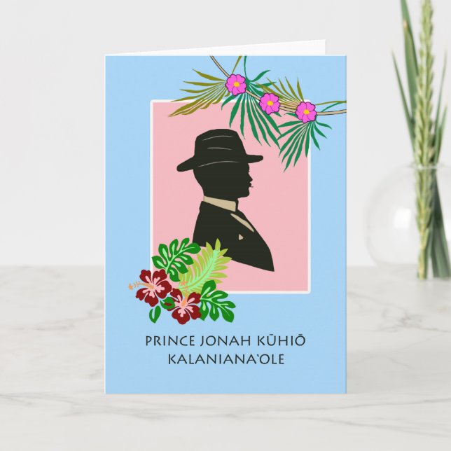 Carte Jour du Prince Jonah Kuhio Kalanianaole, (Devant)