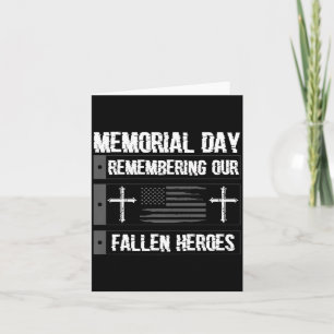 Carte Jour du Souvenir En souvenir des héros tombés amér