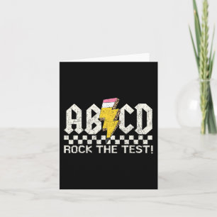 Carte Jour Enseignant Test Retro Abcd Rock Test Jour Sch