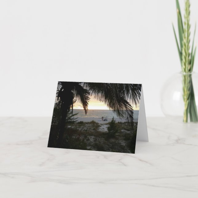 Carte Jour ensoleillé à Sunset Beach sur l'île au trésor (Devant)