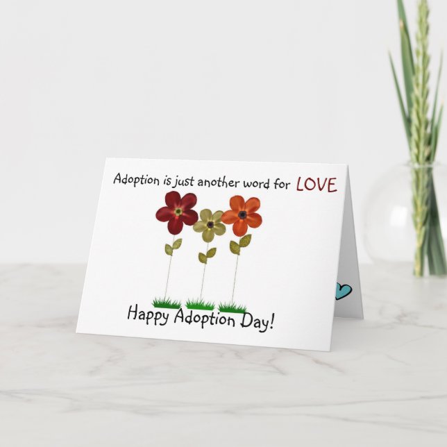 Carte jour heureux d'adoption (Devant)