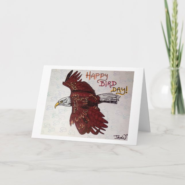 Carte Jour heureux d'oiseau (Devant)