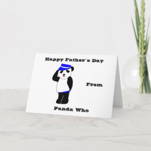 Carte Jour heureux du ` s de père de panda