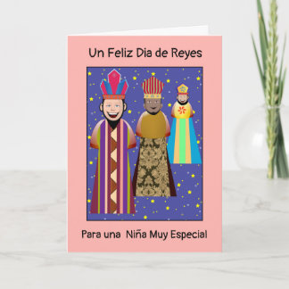 Carte Jour heureux Rois Magicien Enfant