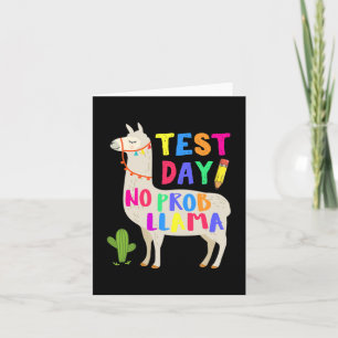 Carte Jour No Prob Llama Drôle Enseignant Test 1