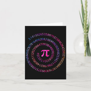 Carte Jour Pi 3.14 Chiffres Spiral Pi Enseignante Math F