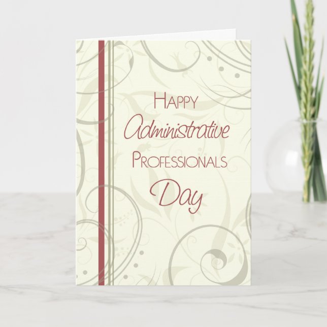 Carte Jour Professionnels Administratifs Beige Rou (Devant)