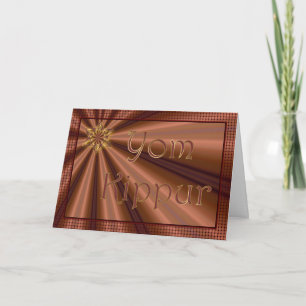 Carte Jour saint de jeûne de judaïsme de vacances juives