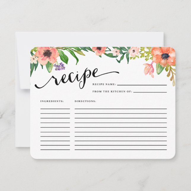 Carte Jour sucré | Recette (Devant)