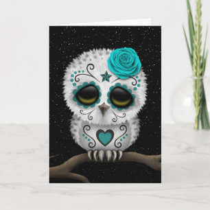 Carte Jour Turquoise des étoiles mortes de la Chouette à