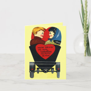 Carte Jour Valentines Vintage