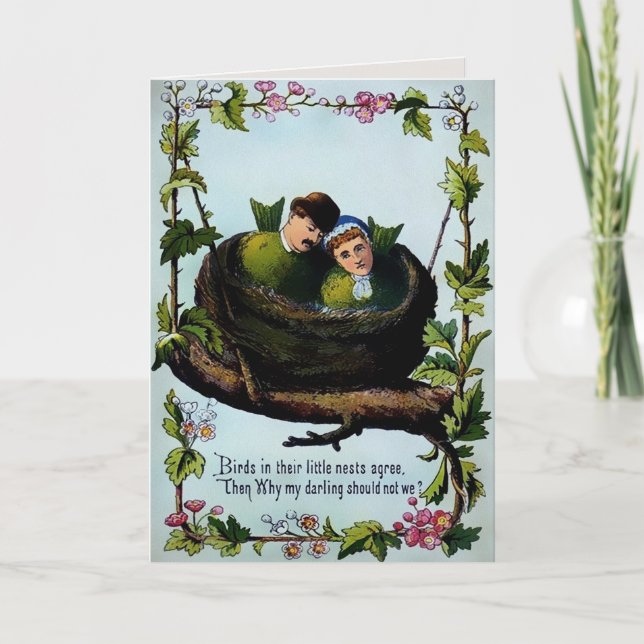 Carte Jour Vintage Valentines (Devant)