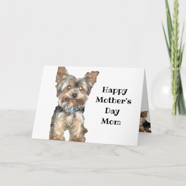CARTE JOURNÉE DE LA MÈRE AMOUREUX DES CHIENS  (Devant)