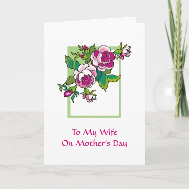 Carte Journée de la mère de ma femme (Devant)