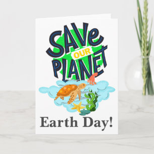 Carte Journée de la Terre Tous les jours, allez au vert,