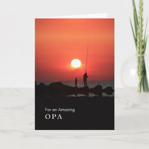Carte Journée des grands-parents pour la pêche à l'opa a